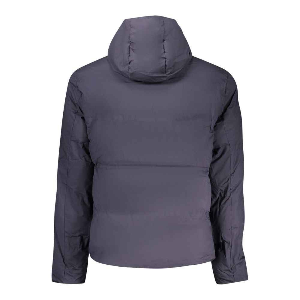 Blu Polyester Men's Jacket