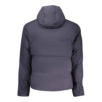 Blu Polyester Men's Jacket