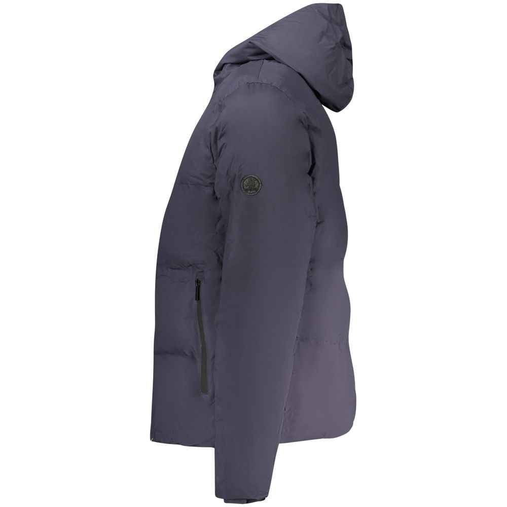 Blu Polyester Men's Jacket
