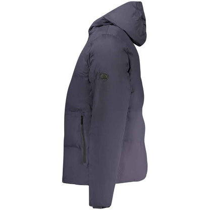 Blu Polyester Men's Jacket