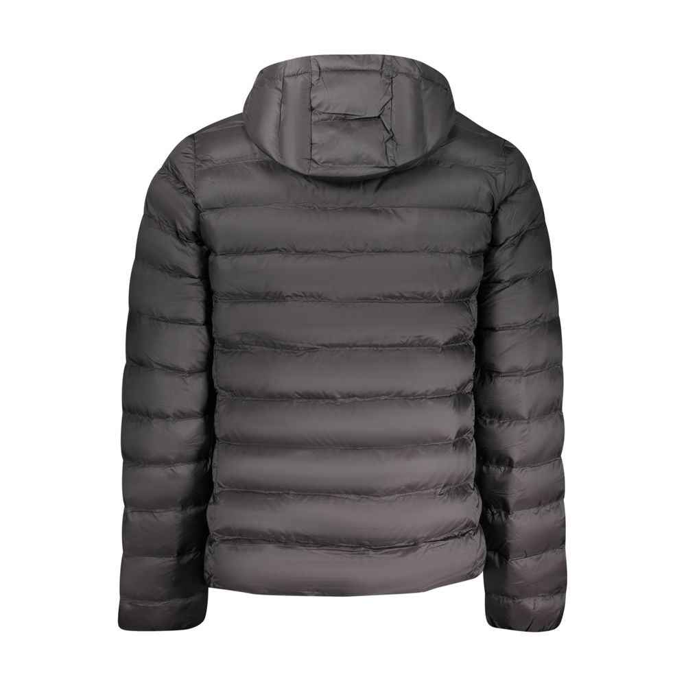 Black Polyester Men's Jacket