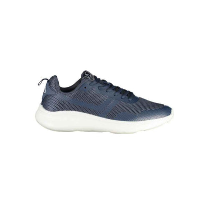 Blu Polyester Men Sneaker