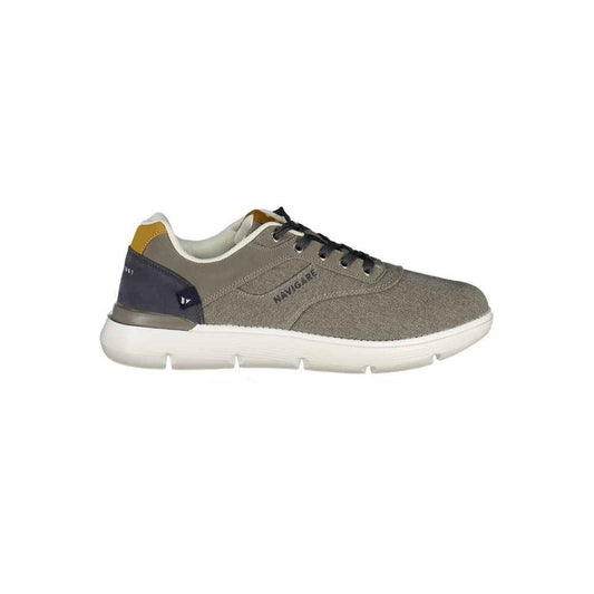 Grigio Poliestere Men Sneaker