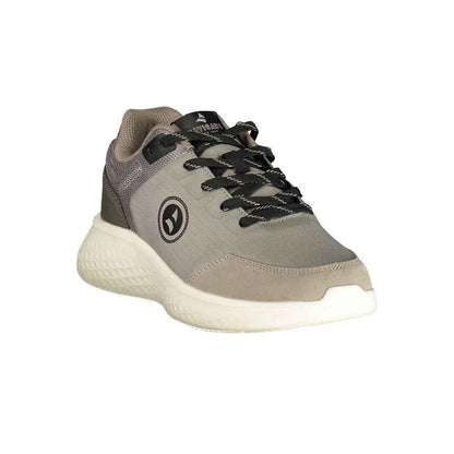 Grigio Poliestere Men Sneaker