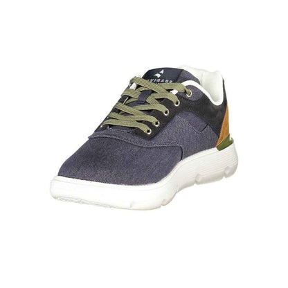 Blue Polyester Men Sneaker