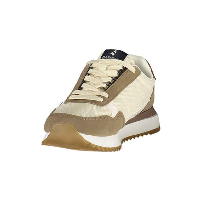 Beige Polyurethane Men Sneaker