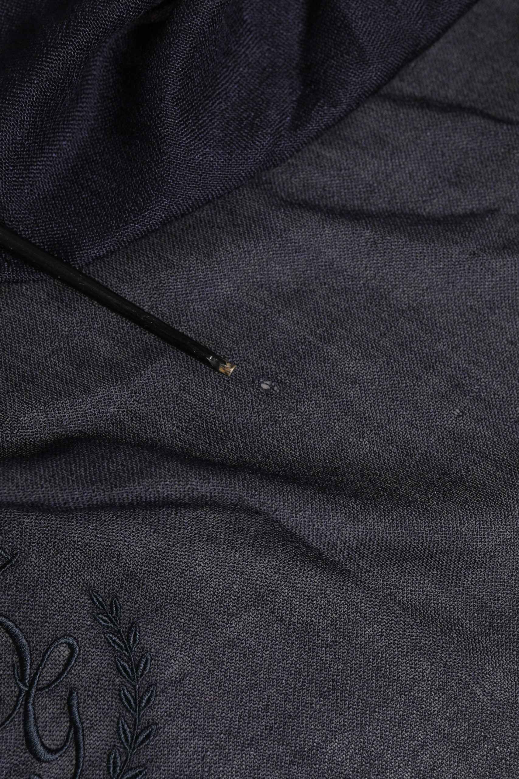 Blue Cashmere Fringes Wrap Foulard 70cm x 200cm  Scarf Men