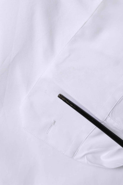 White Cotton GOLD Long Sleeves Formal Shirt