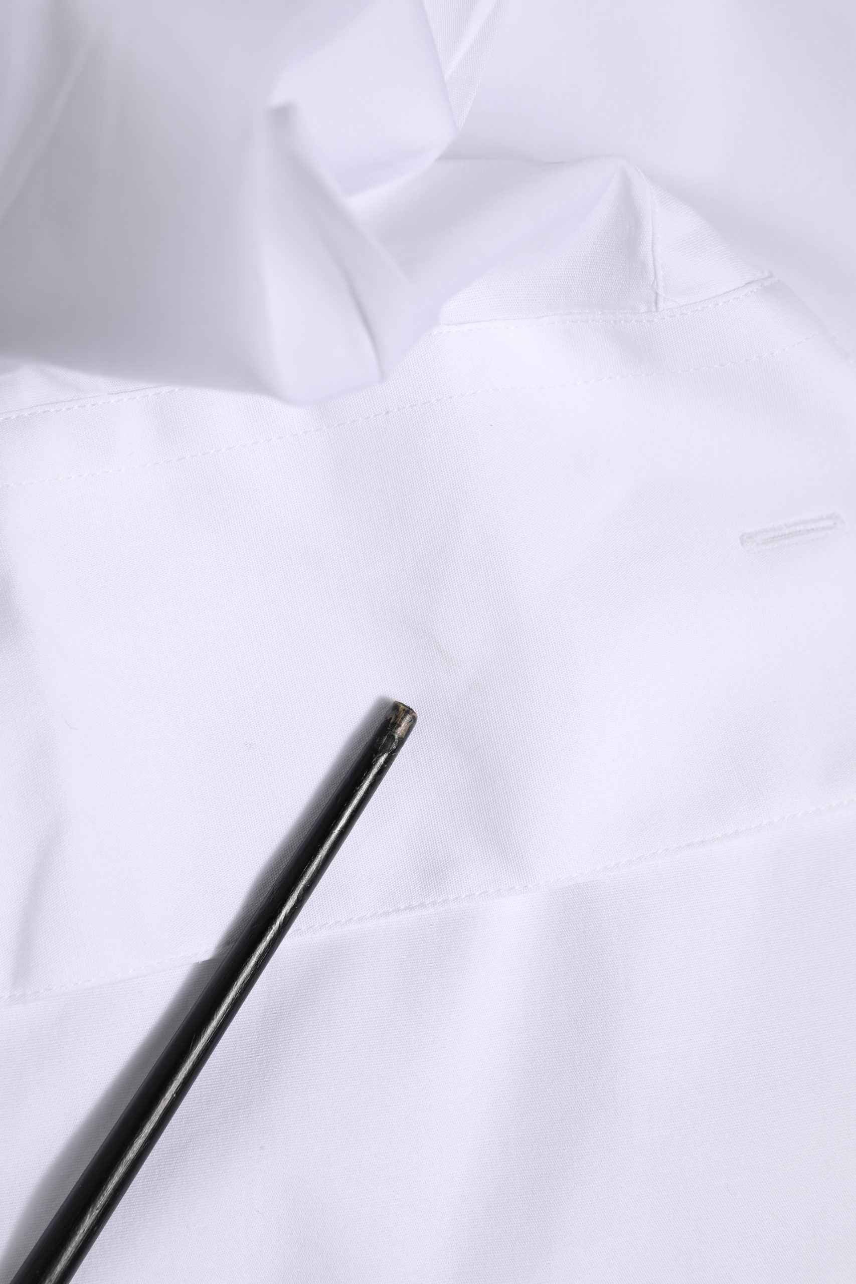 White Cotton GOLD Long Sleeves Formal Shirt