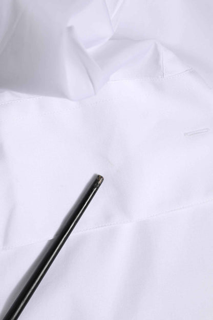 White Cotton GOLD Long Sleeves Formal Shirt
