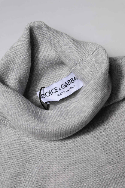 Gray LongSleeve Turtleneck Pullover Sweater