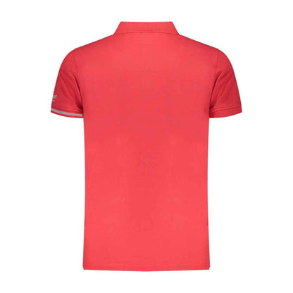 Red Cotton Mens Polo Shirt