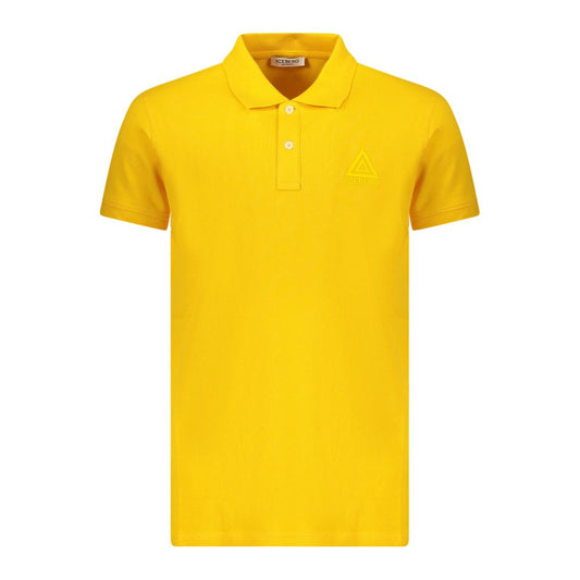 Yellow Cotton Mens Polo Shirt
