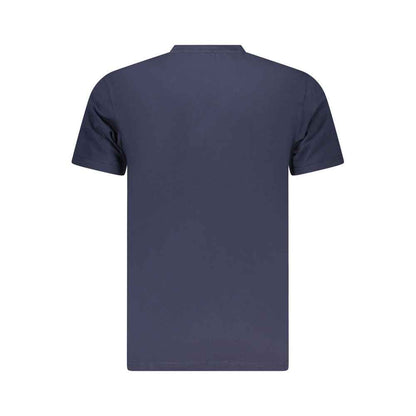 Neon Blue Cotton Mens T-Shirt