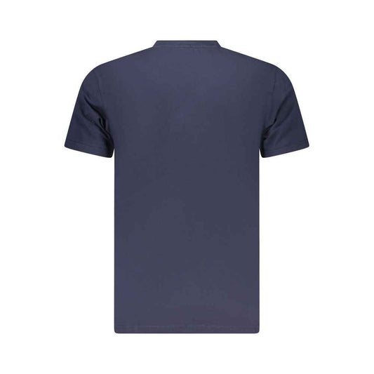 Neon Blue Cotton Mens T-Shirt