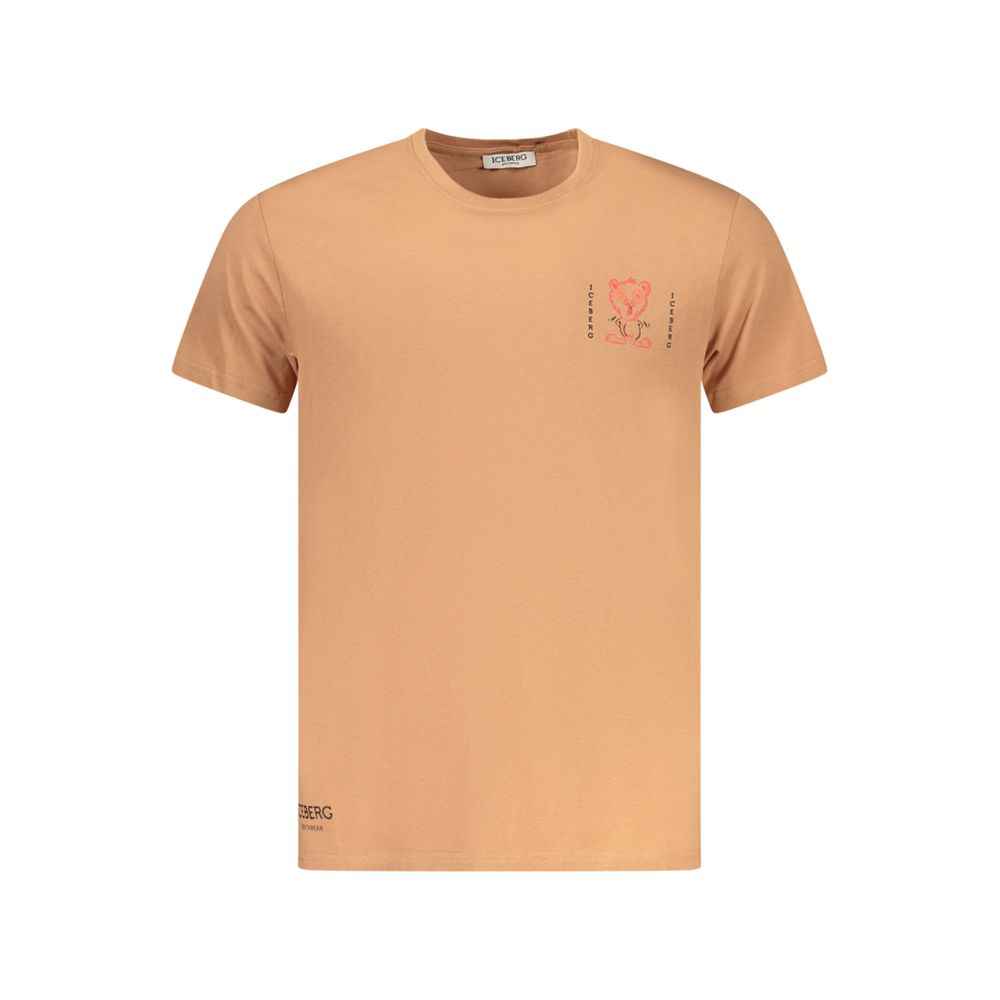 Marrone Cotton Men T-Shirt