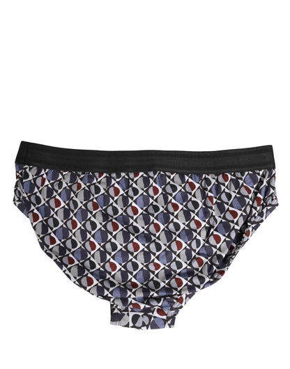 Multicolor Patterned Men Midi Brief Underwear