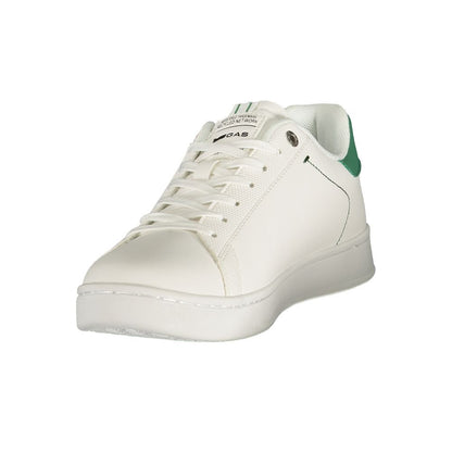 White Polyurethane Men Sneaker