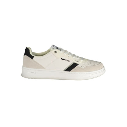 White Polyurethane Men Sneaker