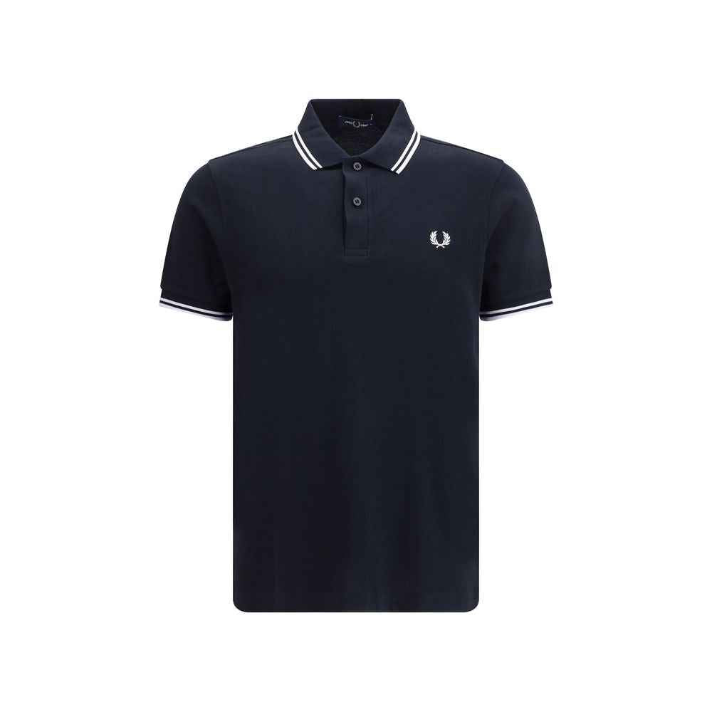 Blue Cotton Polo Shirt