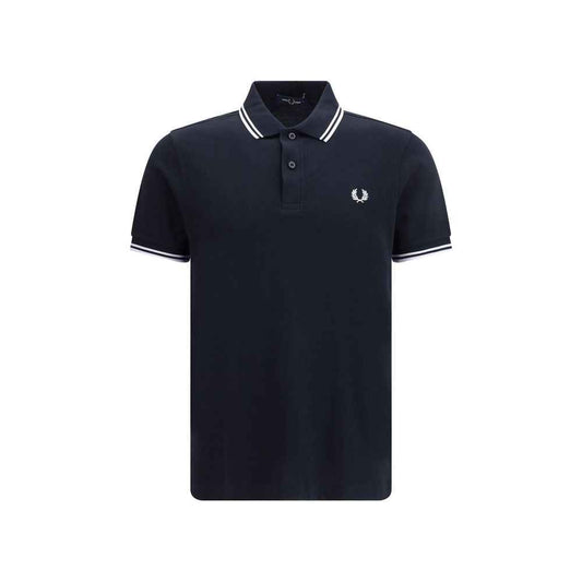 Blue Cotton Polo Shirt