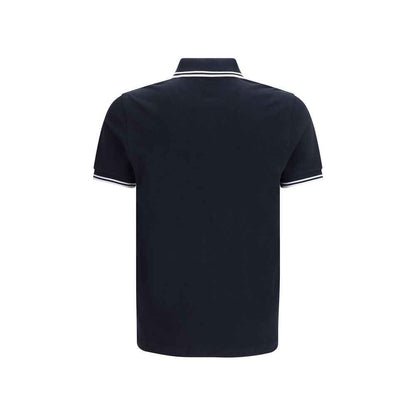 Blue Cotton Polo Shirt