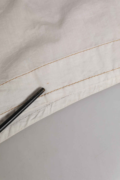 White Cotton Mid Waist Chino Bermuda Shorts