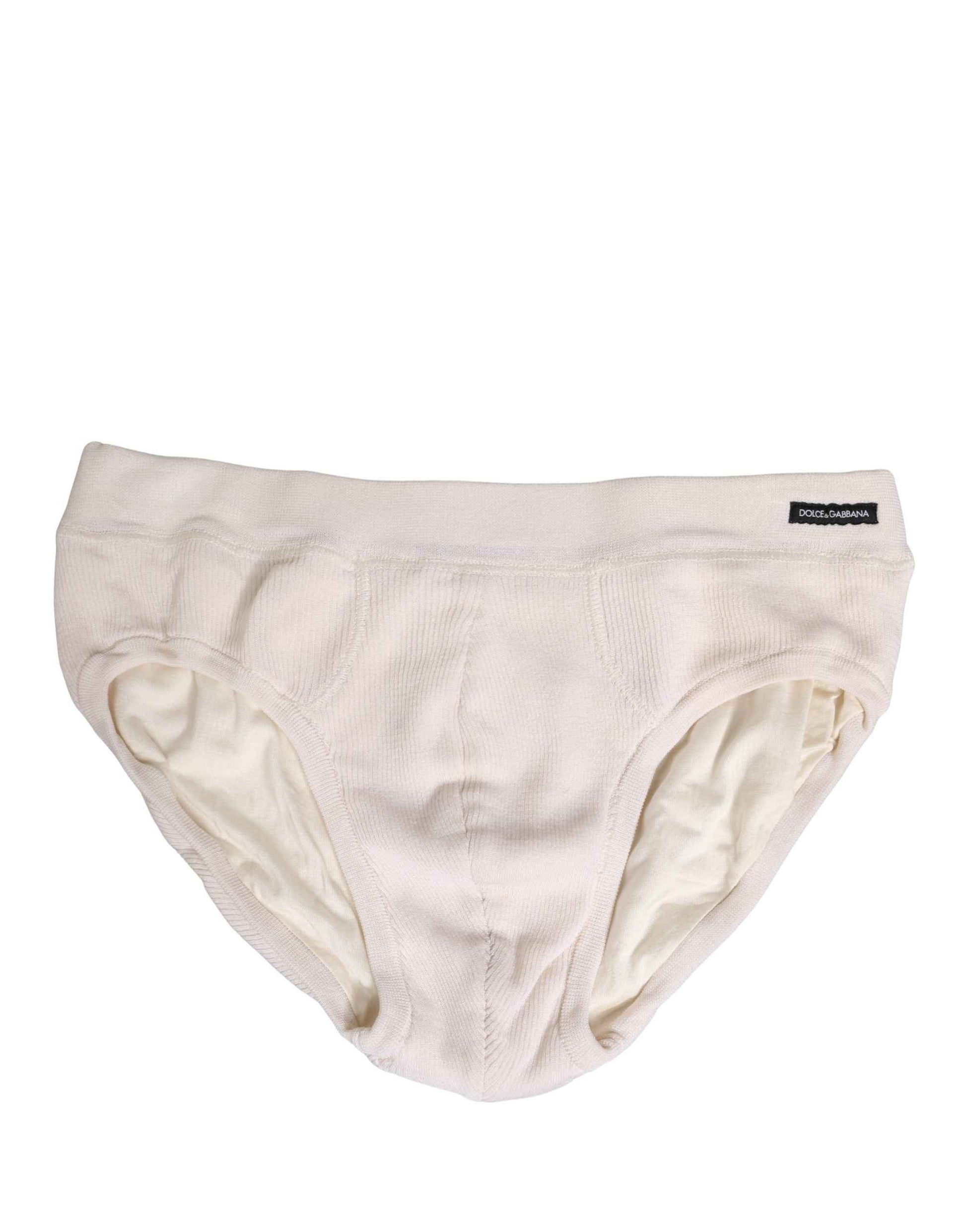 Off White Logo Silk Men Briefs Underwear