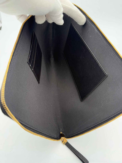 VERSACE LA MEDUSA Signature Leather Clutch