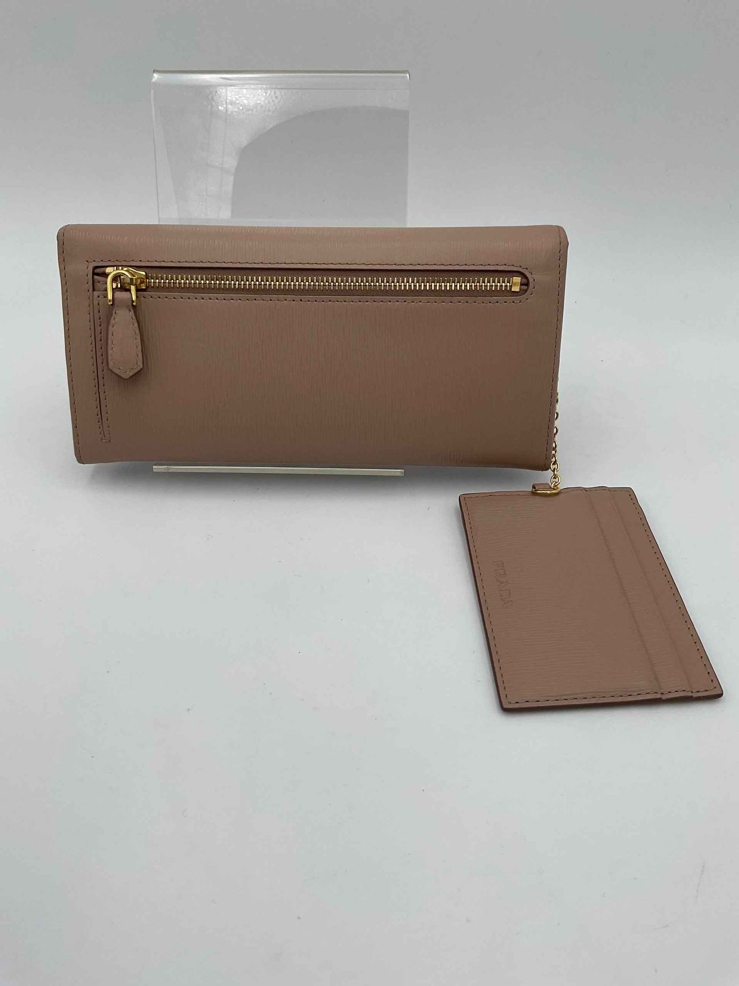 PRADA Powder Saffiano with Card Holder Wallet