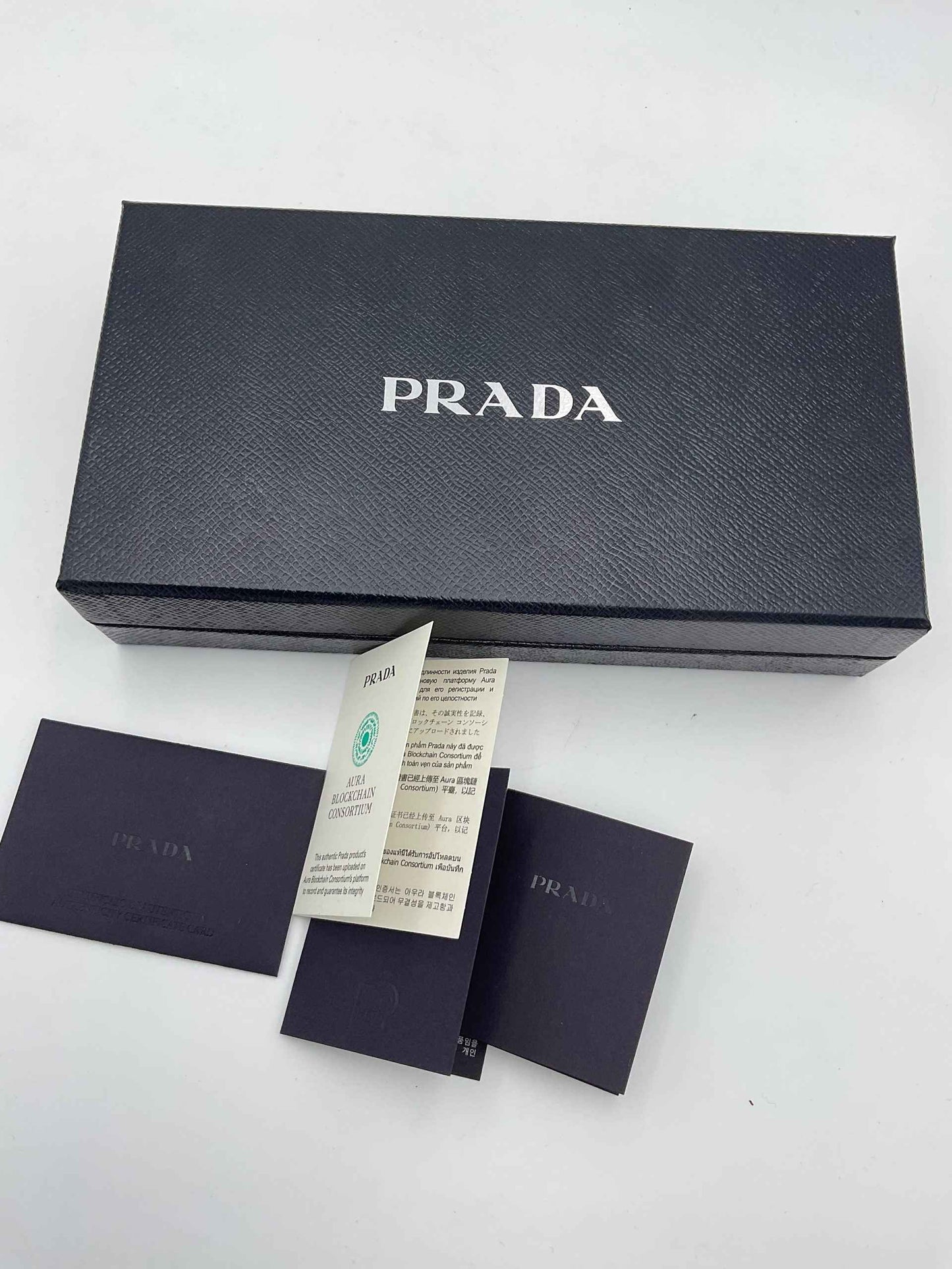 PRADA Powder Saffiano with Card Holder Wallet