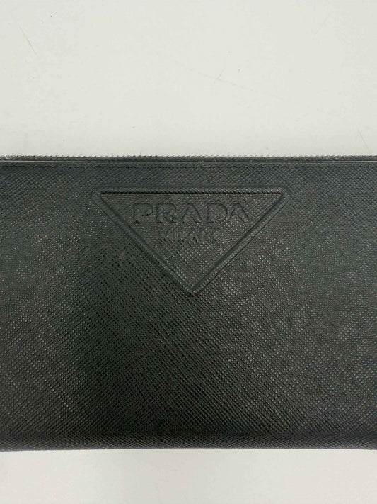 PRADA Zip in Saffiano Leather Wallet