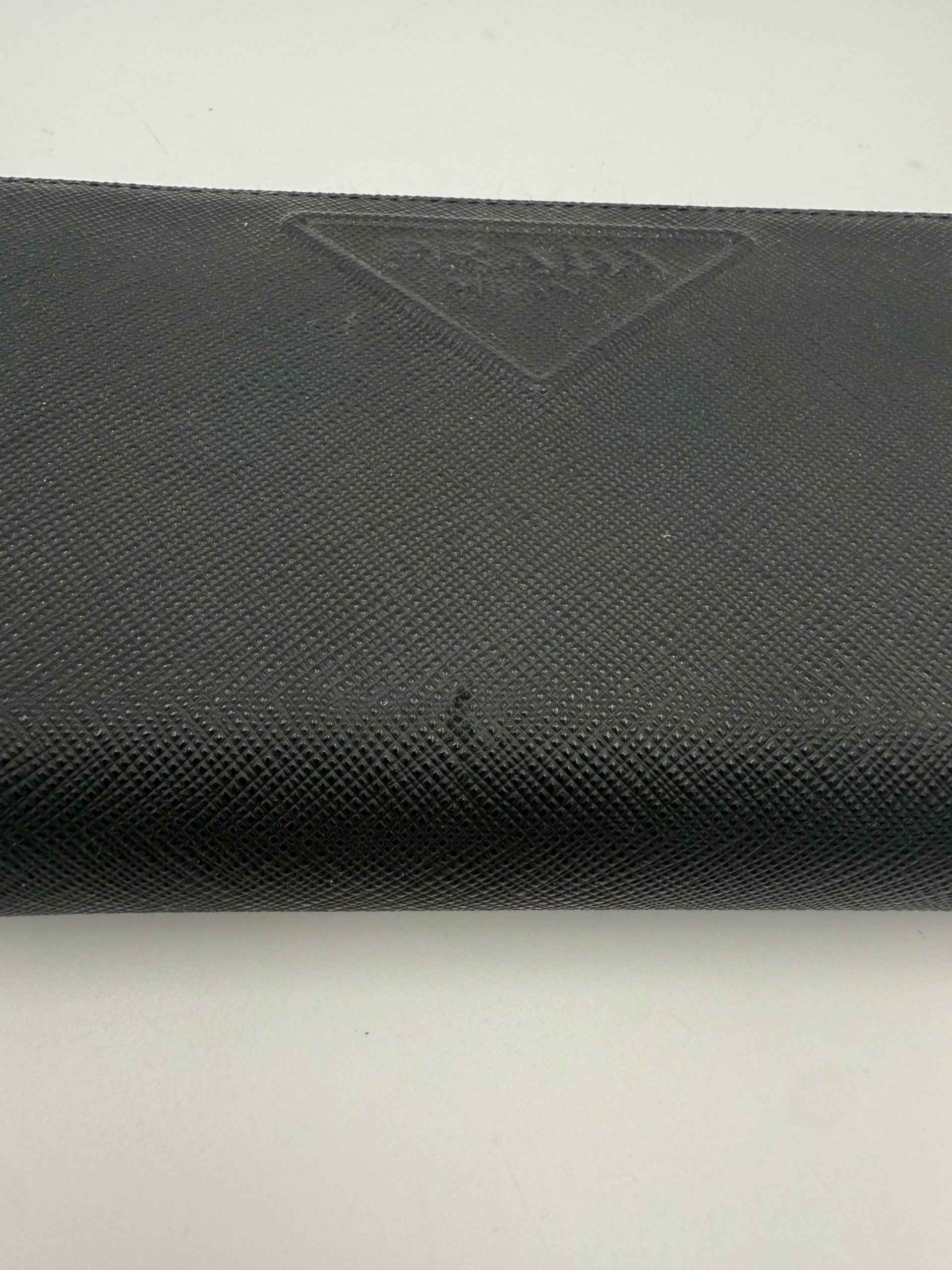 PRADA Zip in Saffiano Leather Wallet