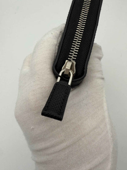 PRADA Zip in Saffiano Leather Wallet