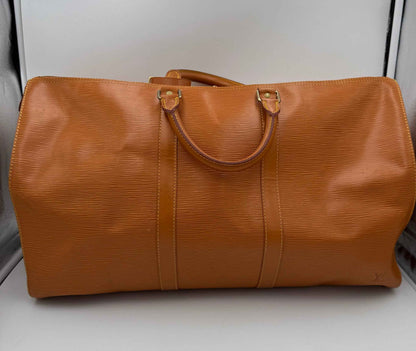 LOUIS VUITTON KEEPALL 50 in Brown EPI Leather Handbag