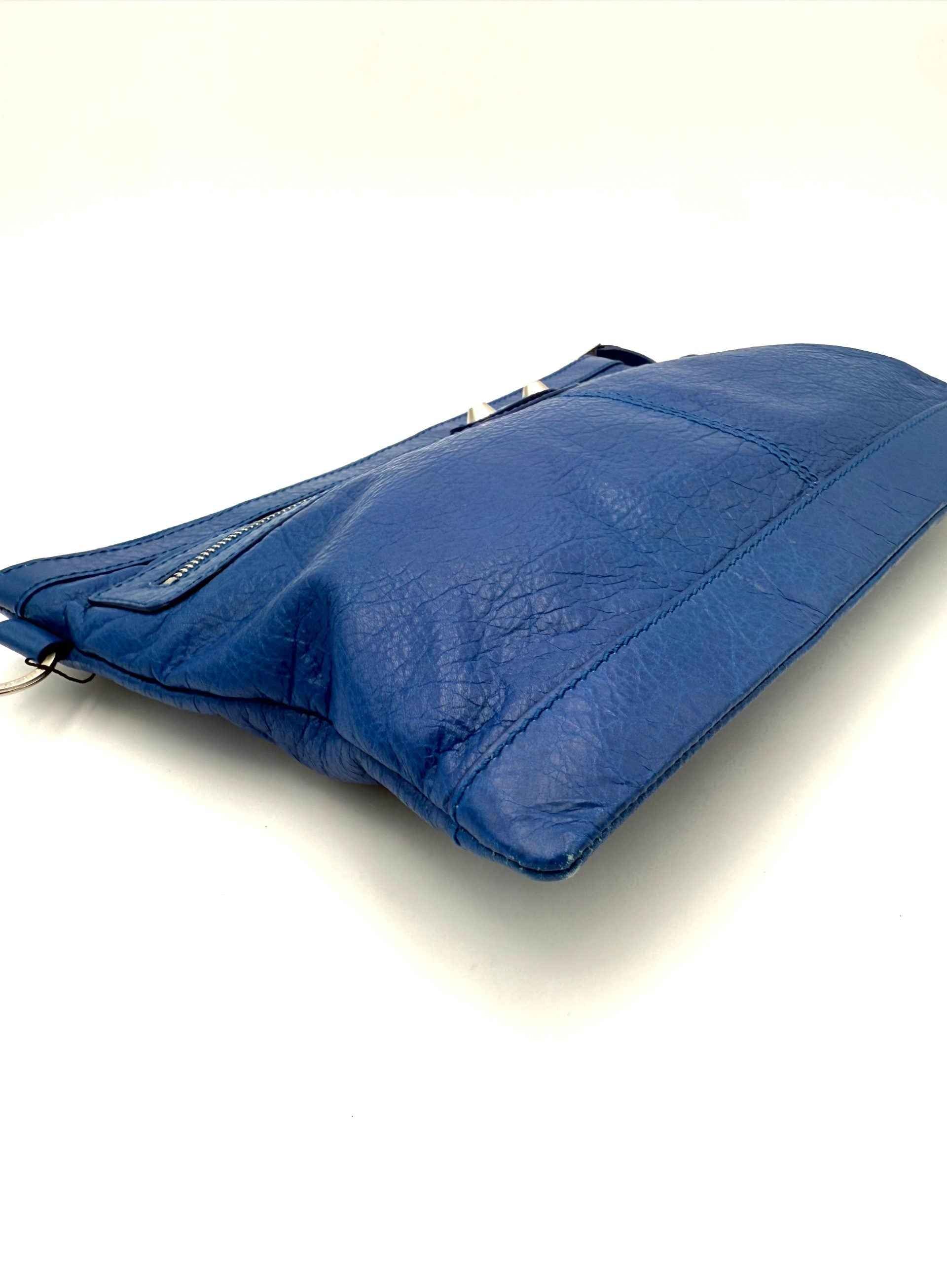 BALENCIAGA LE CAGOLE Blue Pouch
