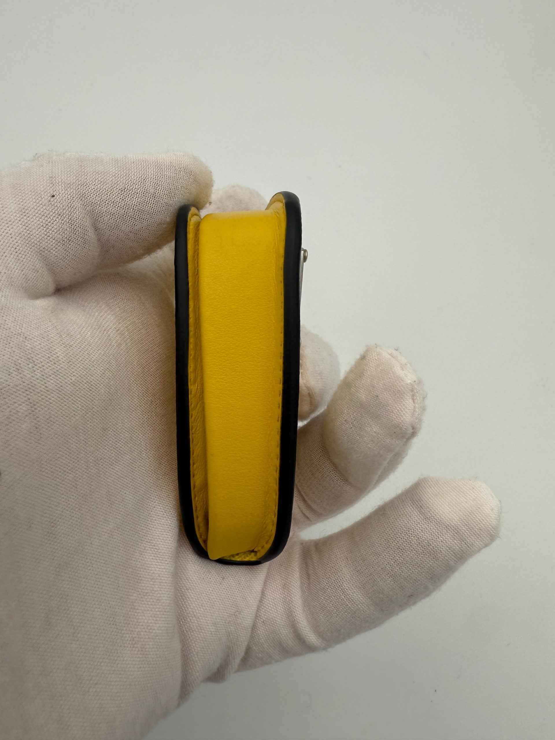PRADA Saffiano Yellow Coin Purse