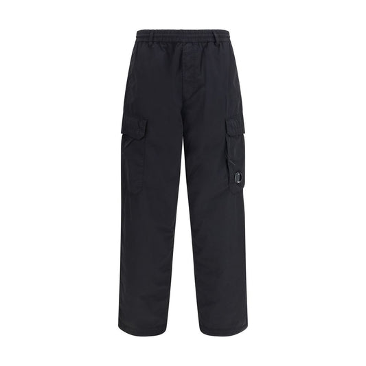Black Polyamide Cargo Pants
