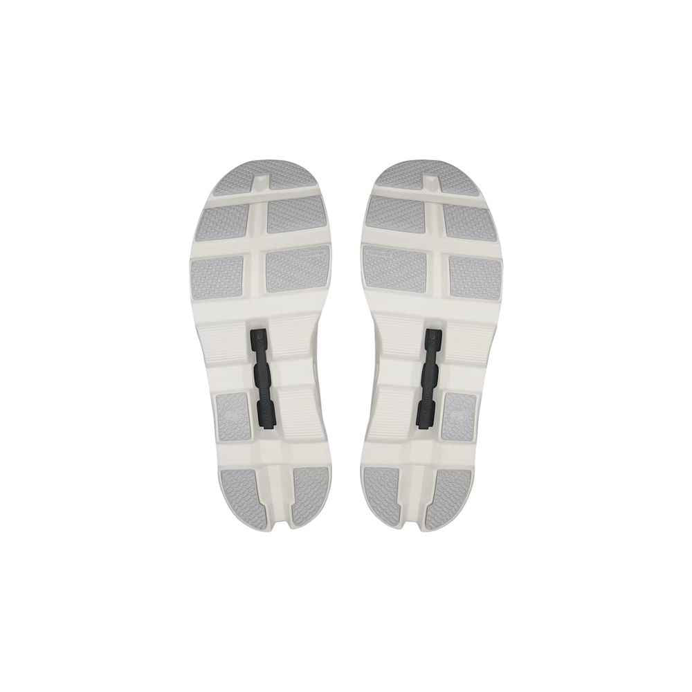 White Recycled Polyester Athletic Sneakers