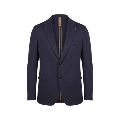 Blue Cotton Two-Piece Suit