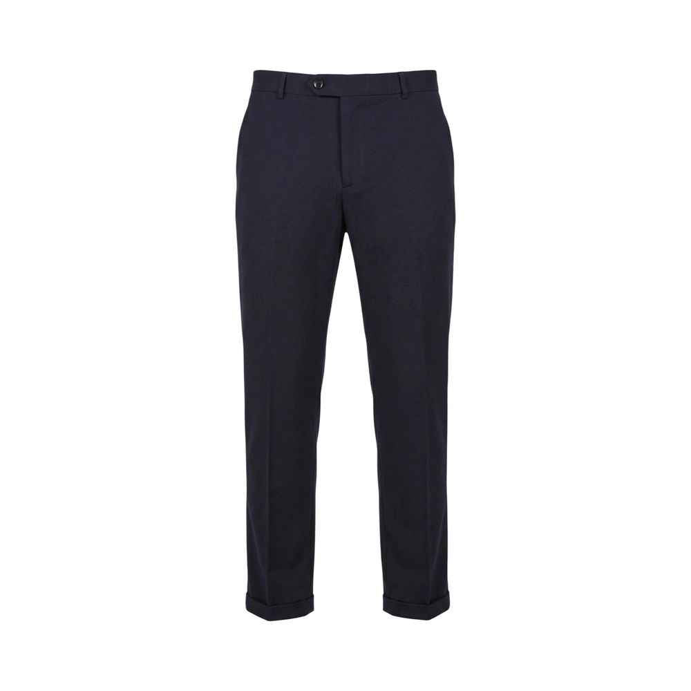 Blue Cotton Two-Piece Suit