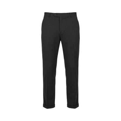 Black Cotton Two-Piece Suit
