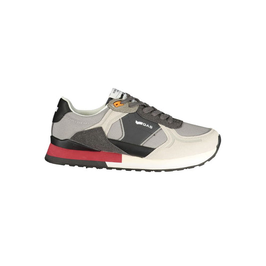 Grey Polyurethane Men Sneaker