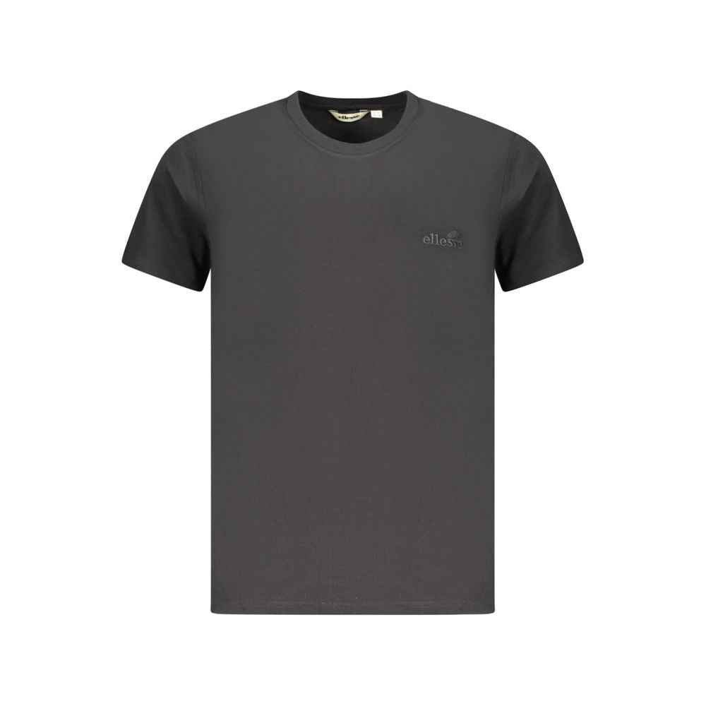 Black Cotton Men T-Shirt