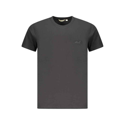Black Cotton Men T-Shirt