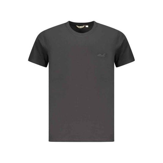 Black Cotton Men T-Shirt