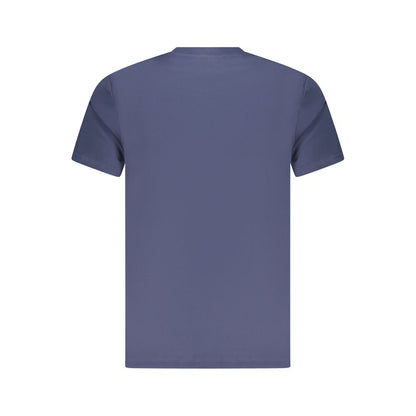 Blu Cotton Men T-Shirt