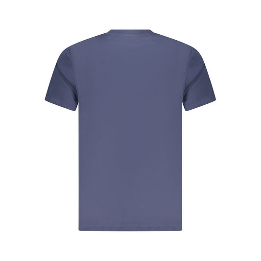 Blu Cotton Men T-Shirt