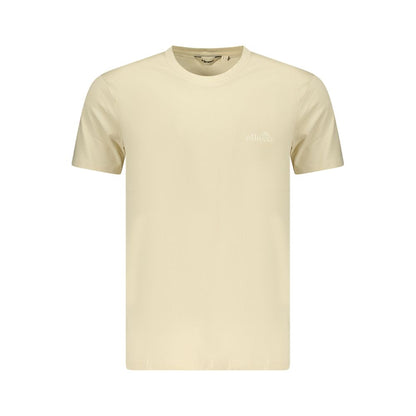 Beige Cotton Men T-Shirt