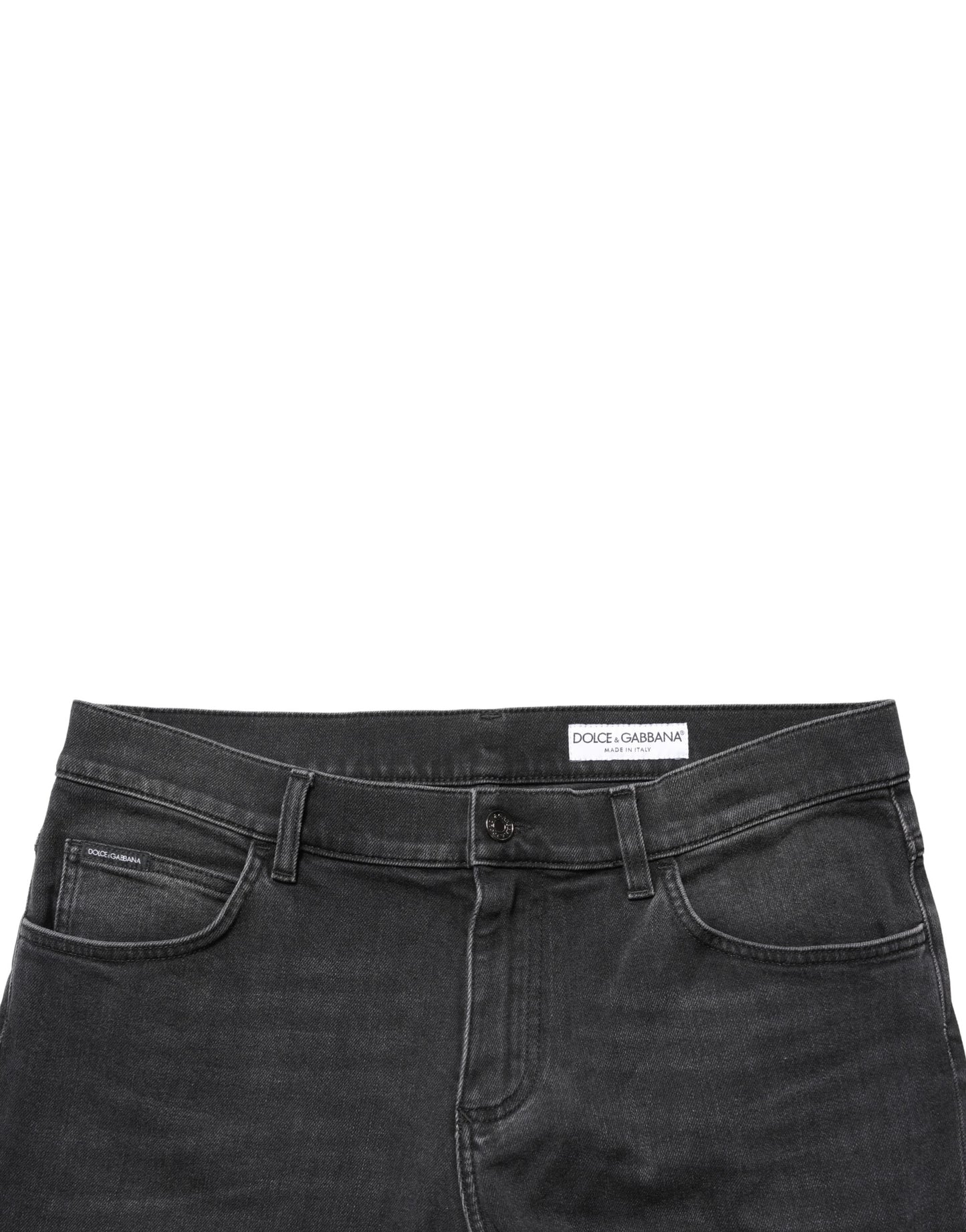 Black Cotton Stretch Regular SkinnyDenim Jeans